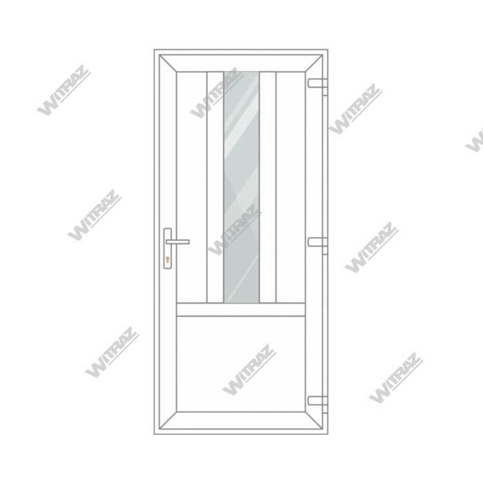 Sissepääsu PVC uks - Sissepääsu PVC uks (3 PVC + klaas)