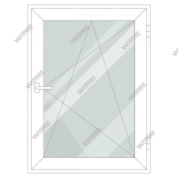 uPVC windows in stock - Single-casement uPVC window, opens in 3 positions