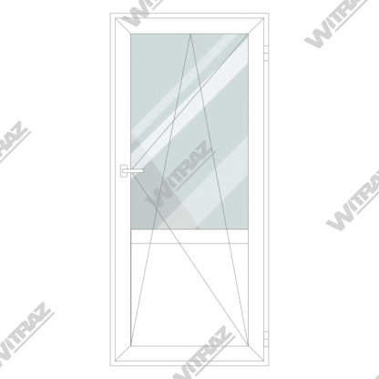  Готовые пластиковые балконные двери - Пластиковые балконные двери (стекло + пластик)